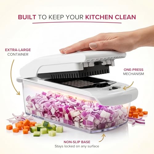 Opal Abode 18-in-1 Vegetable Chopper with Container – product image 4