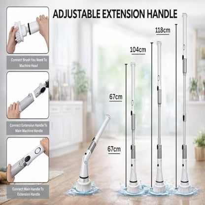 Opal Abode Cordless Electric Spin Scrubber with 4 Brush Heads – product image 2