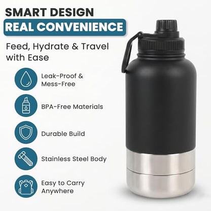 Opal Abode 3-in-1 Insulated Dog Water Bottle & Bowl Set – product image 4