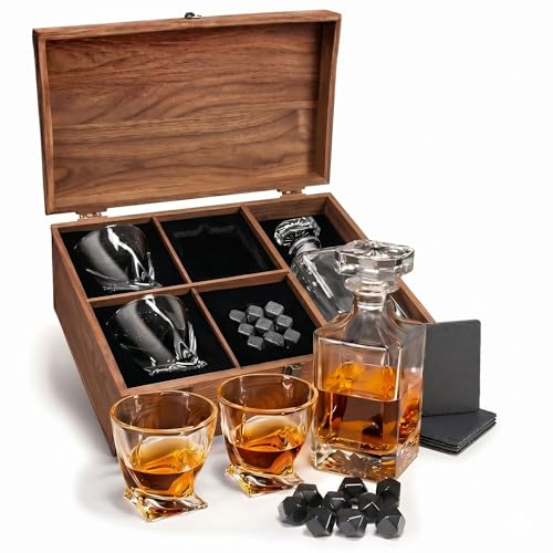 Opal Abode 760mL Whiskey Decanter Gift Set with Chilling Stones – product image 1