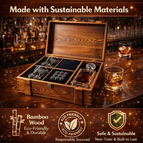 Opal Abode 760mL Whiskey Decanter Gift Set with Chilling Stones – product image 4