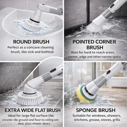 Opal Abode Cordless Electric Spin Scrubber with 4 Brush Heads – product image 3
