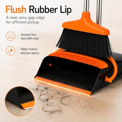 Opal Abode Long-Handle Broom and Upright Dustpan Set – product image 5