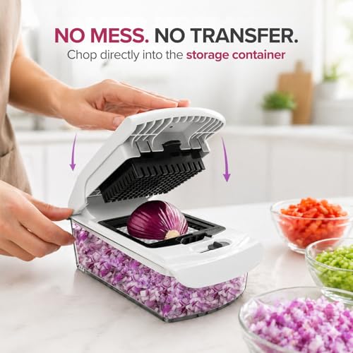Opal Abode 18-in-1 Vegetable Chopper with Container – product image 6