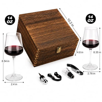 Opal Abode Long-Stem Wine Glass Gift Set with Accessories – product image 2