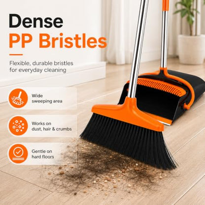 Opal Abode Long-Handle Broom and Upright Dustpan Set – product image 6