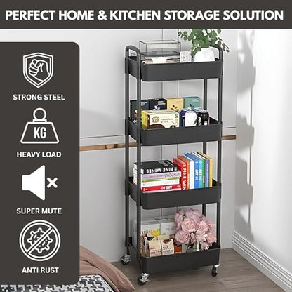 Opal Abode 4-Tier Rolling Storage Trolley – product image 3
