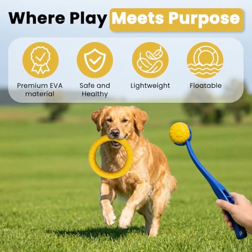 Opal Abode 3-Piece Floating Dog Ring & Ball Toy Set – product image 8