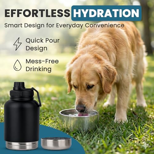 Opal Abode 3-in-1 Insulated Dog Water Bottle & Bowl Set – product image 7