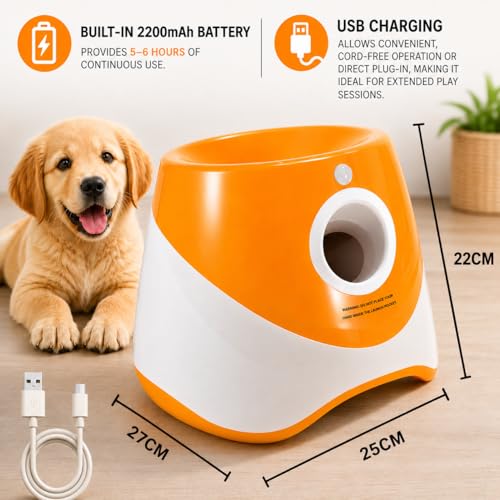 Opal Abode Automatic Dog Ball Launcher with 6 Balls – product image 3