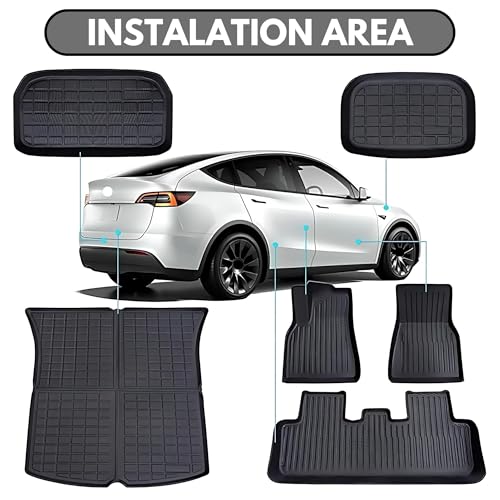 Opal Abode Tesla Model Y 2021–2024 6-Piece Floor Mat Set – product image 2