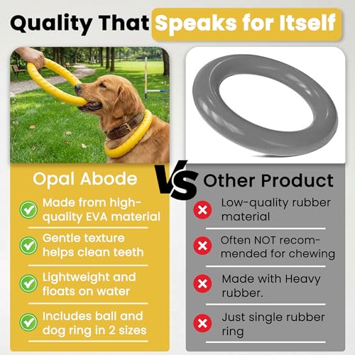 Opal Abode 3-Piece Floating Dog Ring & Ball Toy Set – product image 5