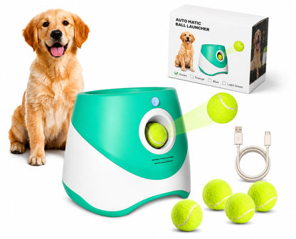 Opal Abode Automatic Dog Ball Launcher with 6 Balls in Green – product image 9