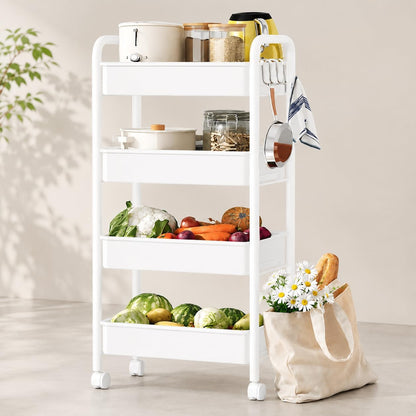 4-Tier Rolling Storage Trolley